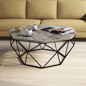 Kafa stol Diamond - Bijeli mramor