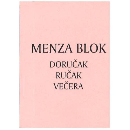 XII-20 MENZA BLOK "DORUČAK, RUČAK I VEČERA"; Blok 31 listić, 7 x 10 cm slika 1