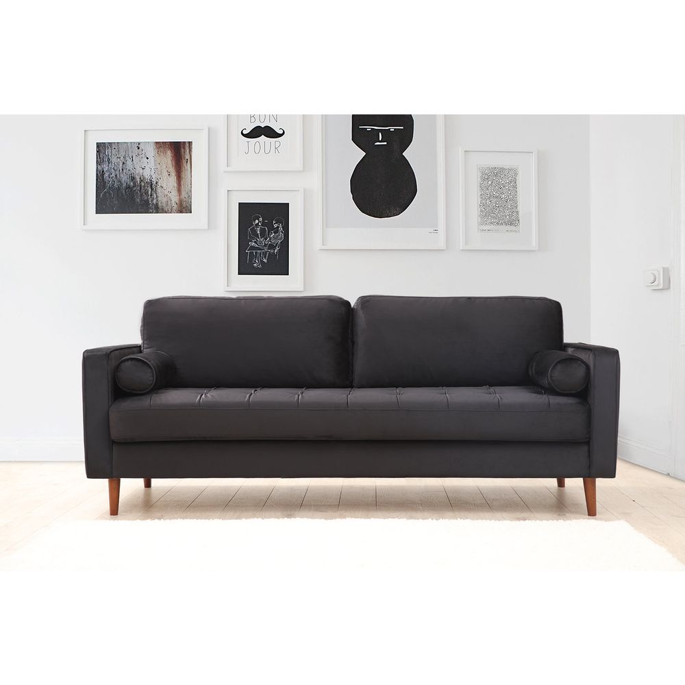 Sofa Rome - Crna BlackOak za 3 Osobe slika 1
