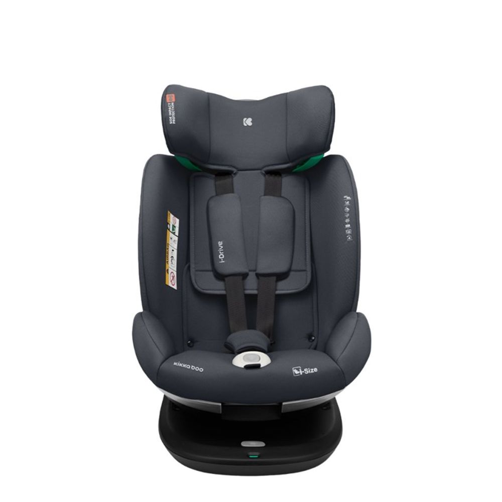 Kikka Boo Rotirajuća autosjedalica I-Drive 40-150cm i-Size Isofix, Dark Grey slika 3