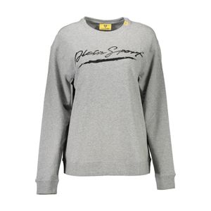 PLEIN SPORT SWEATSHIRT WITHOUT ZIP WOMAN GRAY