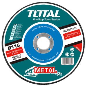 TOTAL Brusna ploča za metal 115x6x22,2mm TAC2231151