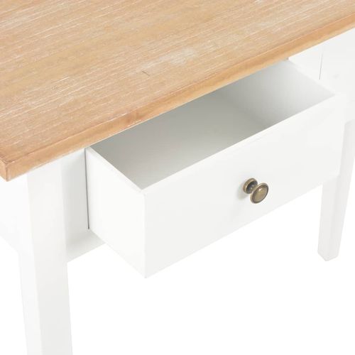 280053 Dressing Console Table White 79x30x74 cm Wood slika 23