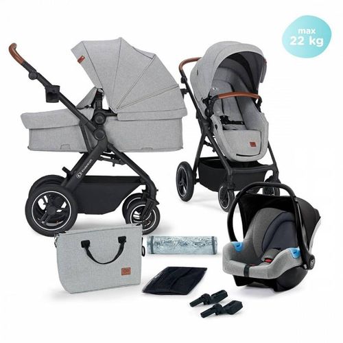 Kinderkraft Kolica B-Tour (Mink) Light Grey 3U1 slika 2