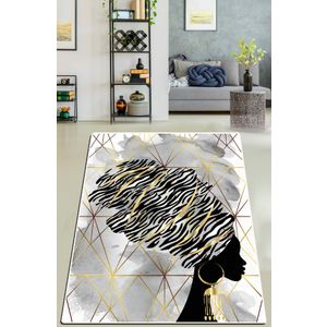 Šareni Tepih od Šenil Pamuka 'Zebra Hair' (160 x 230)
