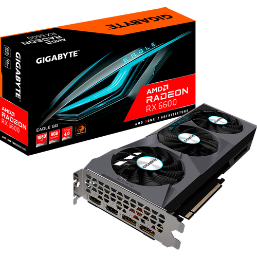 GIGABYTE Video Card AMD Radeon RX-6600 EAGLE, 8GB GDDR6 128bit, PCI-E 4.0 x8, 2xHDMI, 2xDP, WINDFORCE 3X, Retail slika 7