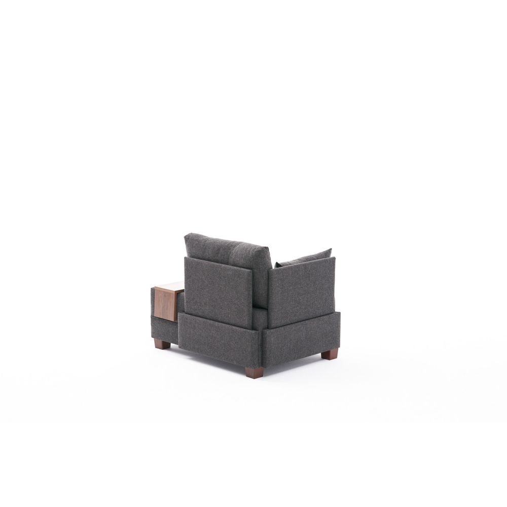 Fly Left - Antracitni Sofa za Jednu Osobu slika 7
