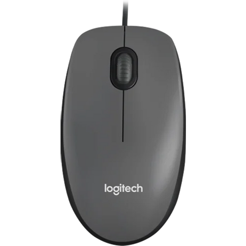 LOGITECH M100 Corded Mouse - BLACK - USB slika 1