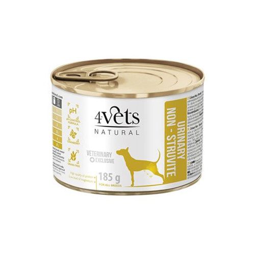 4Vets Natural Dog Veterinarska Dijeta Urinary Non-Struvite 185g slika 1