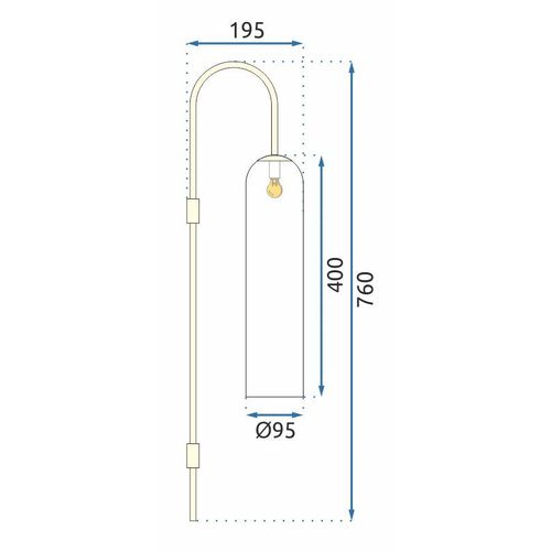 TOOLIGHT Zidna svjetiljka od zidne svjetiljke Zlatna APP664-1W slika 11