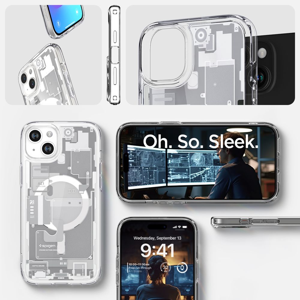 Spigen Ultra Hybrid MagSafe, zero one white - iPhone 15 slika 16