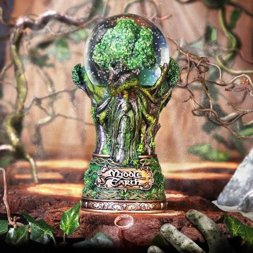 NEMESIS NOW LORD OF THE RINGS MIDDLEEARTH TREEBEARD SNOW GLOBE slika 8