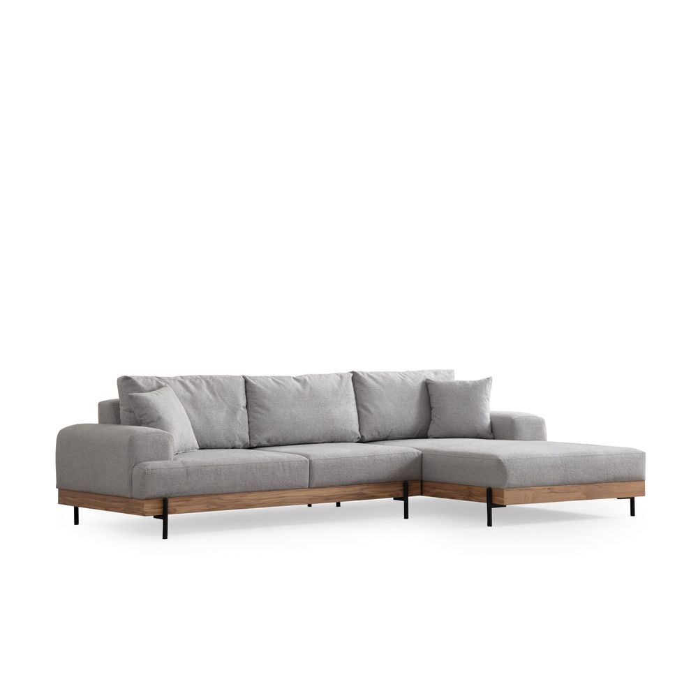 Eti Oak Desni - Sivi Ugaoni Sofa slika 9