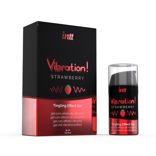 Stimulacijski gel Vibration! Strawberry, 15 ml slika 3