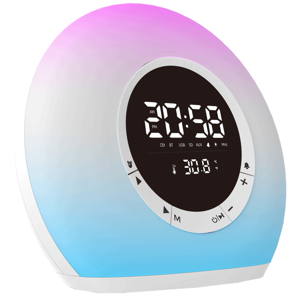 MeanIT Zvučnik bežični, Radio Alarm Sat, Bluetooth - B15 slika 2