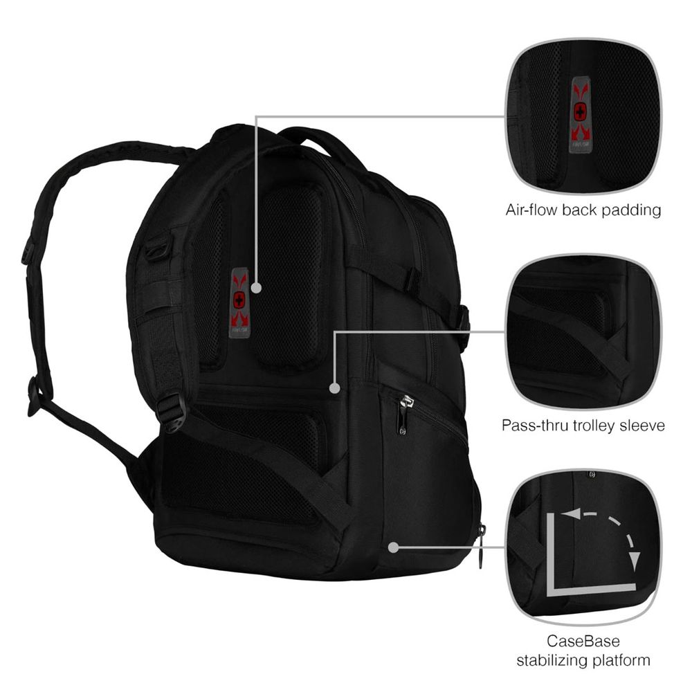 Wenger Ranac za laptop 16" Icons 600636, crni slika 6