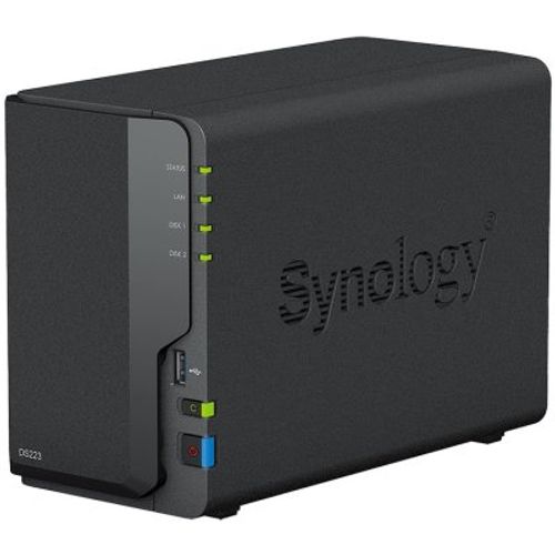 Synology DiskStation DS223, Tower, 2-bays 3.5'' SATA HDD/SSD, CPU 4-core 1.7 GHz, 2 GB DDR4 non-ECC, RJ-45 1GbE LAN Port, 3 x USB 3.2 Gen 1 Port, 1.28 kg, 2y slika 2
