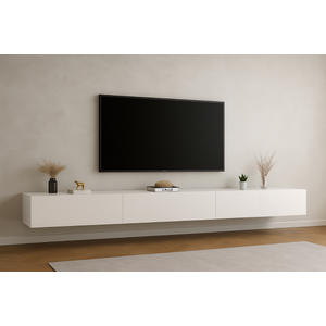 TV Kabinet na Zidu Novara Bijeli