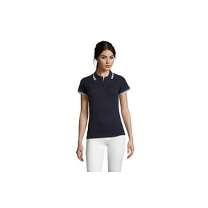 PASADENA WOMEN ženska polo majica sa kratkim rukavima - Teget/bela, XL 