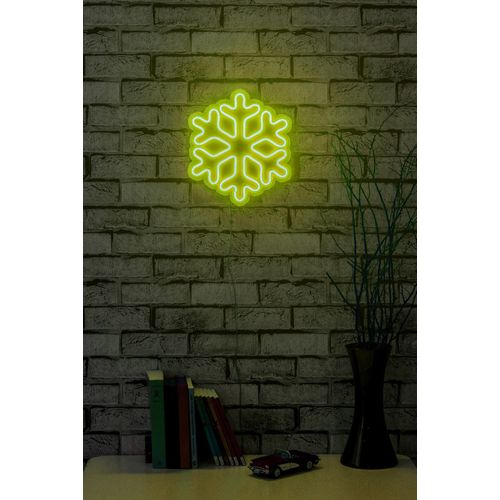 Wallity Ukrasna plastična LED rasvjeta, Snowflake - Yellow slika 11