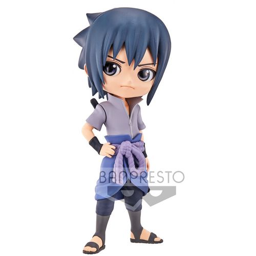 Naruto Shippuden Sasuke Uchiha Ver.A Q posket figure 14cm slika 1