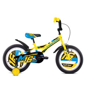 Capriolo bicikl BMX 16"HT MUSTANG yellow- black -blue