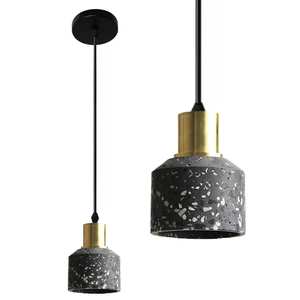 TOOLIGHT Stropna svjetiljka Viseća betonska Lastri crna APP930-1CP