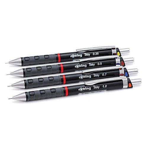 Olovka tehnička Rotring Tikky RD 0.35 mm, crna slika 1