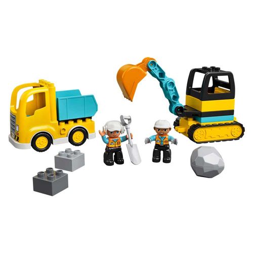 Lego Duplo Truck   Tracked Excavator slika 3