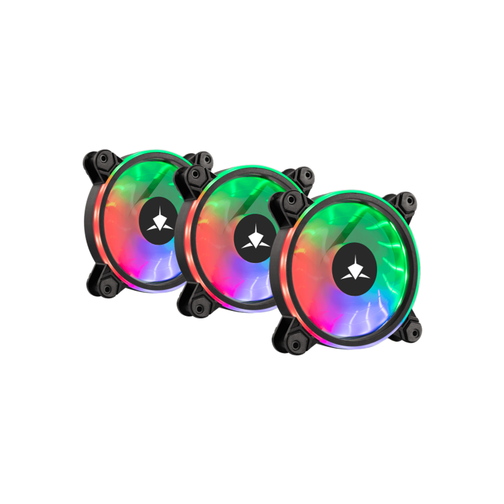 WHITE SHARK Ventilator GCF-S028-004 NEBULA-2 / ARGB KIT, crni slika 2