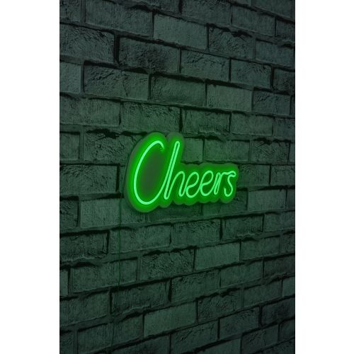 Wallity Ukrasna plastična LED rasvjeta, Cheers - Green slika 1