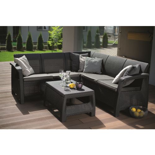 CORFU II RELAX SET kutna garnitura, graphite slika 2