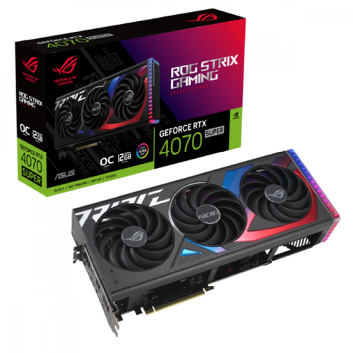 SVGA Asus RTX4070 SUPER 12GB GDDR6, ROG-STRIX-RTX4070S-O12G-GAMING slika 1