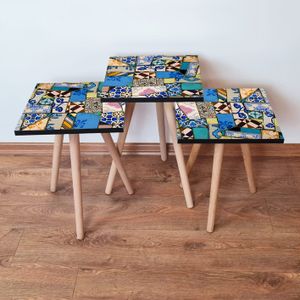 Nesting Table 3Shp25 - Višenamjenski Set Stolova (3 Komada)