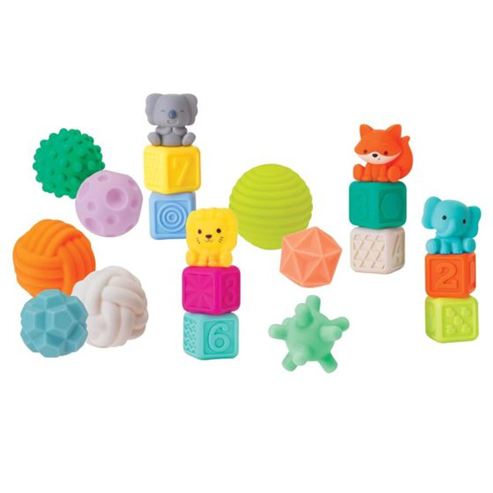 Infantino Gumeni senzorni oblici Activity Playset slika 1