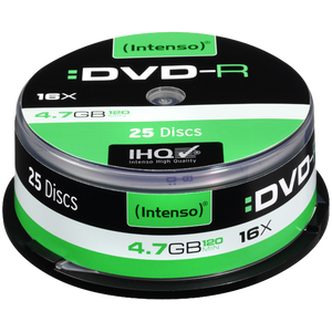 (Intenso) DVD-R 4,7GB pak. 25 komada Cake Box - DVD-R4,7GB/25Cake