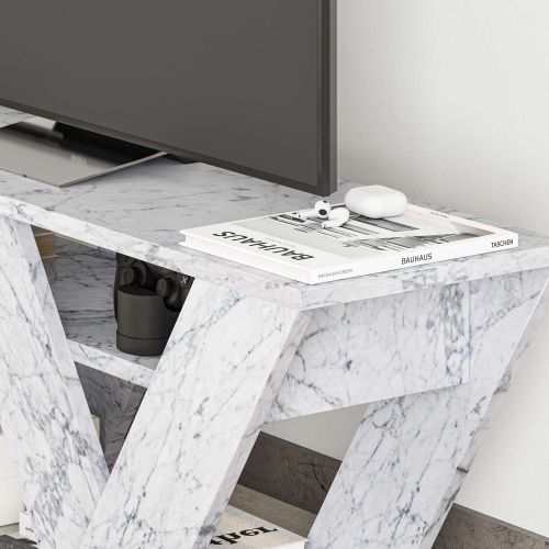 Pipralla - Carrara Marble Carrara Marble TV Stand slika 3