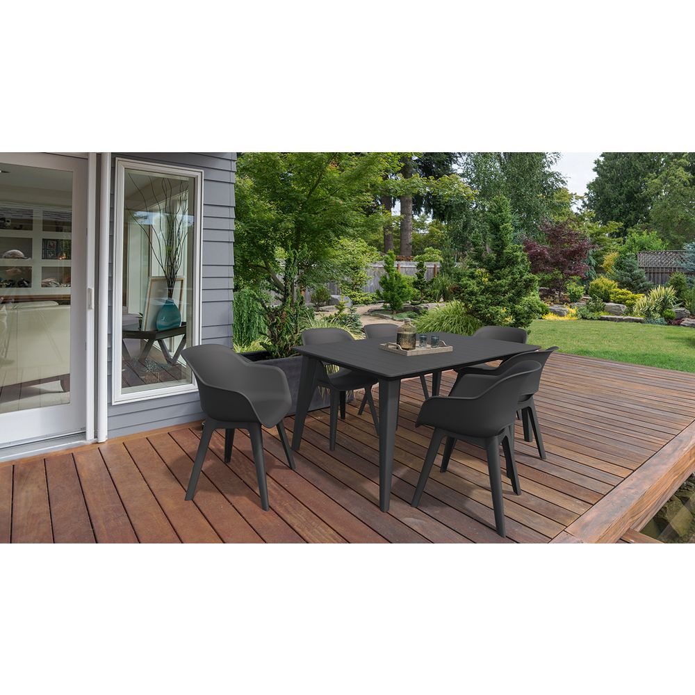 KETER vrtni sto 157x98x74cm sivi LIMA slika 3
