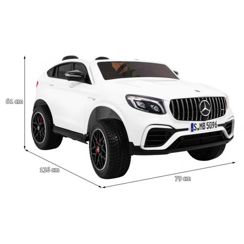 Licencirani auto na akumulator Mercedes GLC 63S - dvosjed - bijeli slika 2