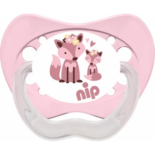 nip® Duda varalica Family 0-6mj (veličina 1) - Latex, 2kom Mint, Pink slika 2