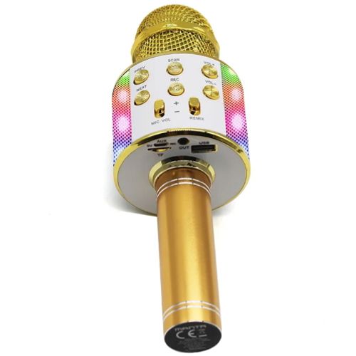 MANTA mikrofon bežični sa zvučnikom i karaoke funkcijom, LED rasvjeta MIC20-GL slika 4