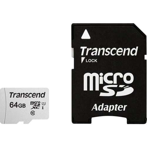 Transcend TS64GUSD300S-A Micro SD 64GB Class 10, Ultra High Speed Class 1 (U1) with Adapter slika 1
