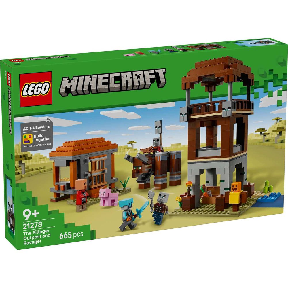 LEGO 21278 The Pillager Outpost and Ravager slika 1