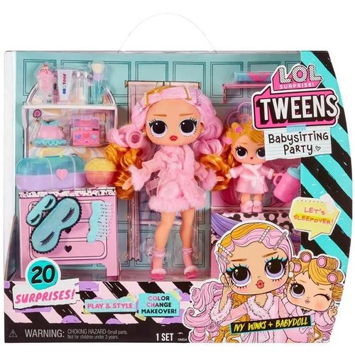 L.O.L. Surprise Tweens + Tots Baby Sitters Ivy Winks + lutka slika 1