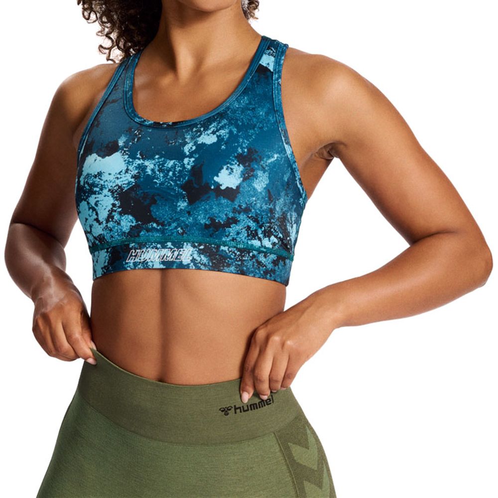 Hummel Top Hmlte Digi Sandstorm Aop Sports Bra za Žene slika 2