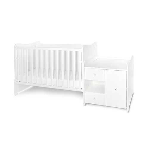 LORELLI MiniMAX Modularni krevetić 4in1 s Mehanizmom Ljuljanja White 190x72 cm slika 9