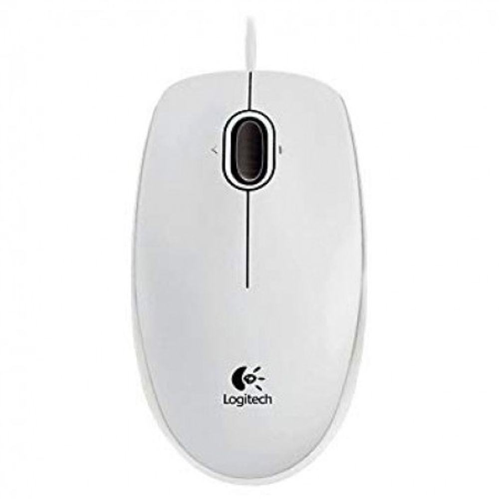 Logitech Miš Optical B100 White USB slika 1