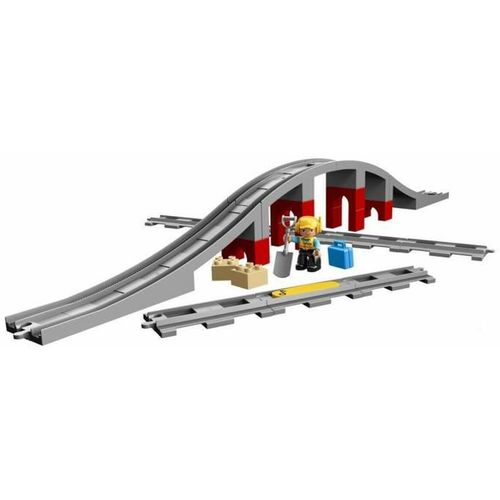 Set za Igru Vozila Lego DUPLO 10872 Train rails and bridge 26 Dijelovi slika 7