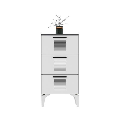 Asimo H - Anthracite, White AnthraciteWhite Multi Purpose Cabinet slika 3