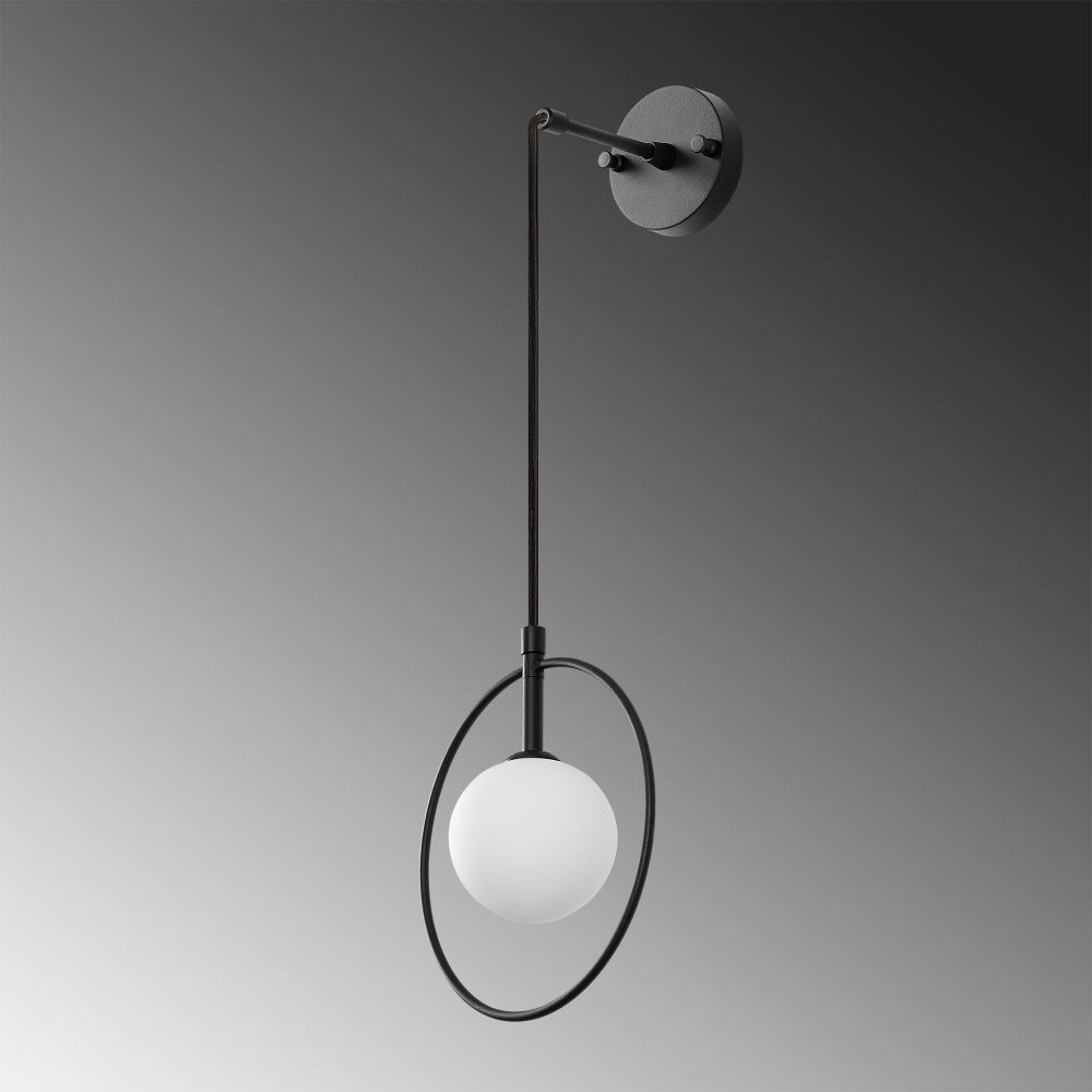 Geometri - 11125 Crno-Bijela Zidna Lampa slika 3